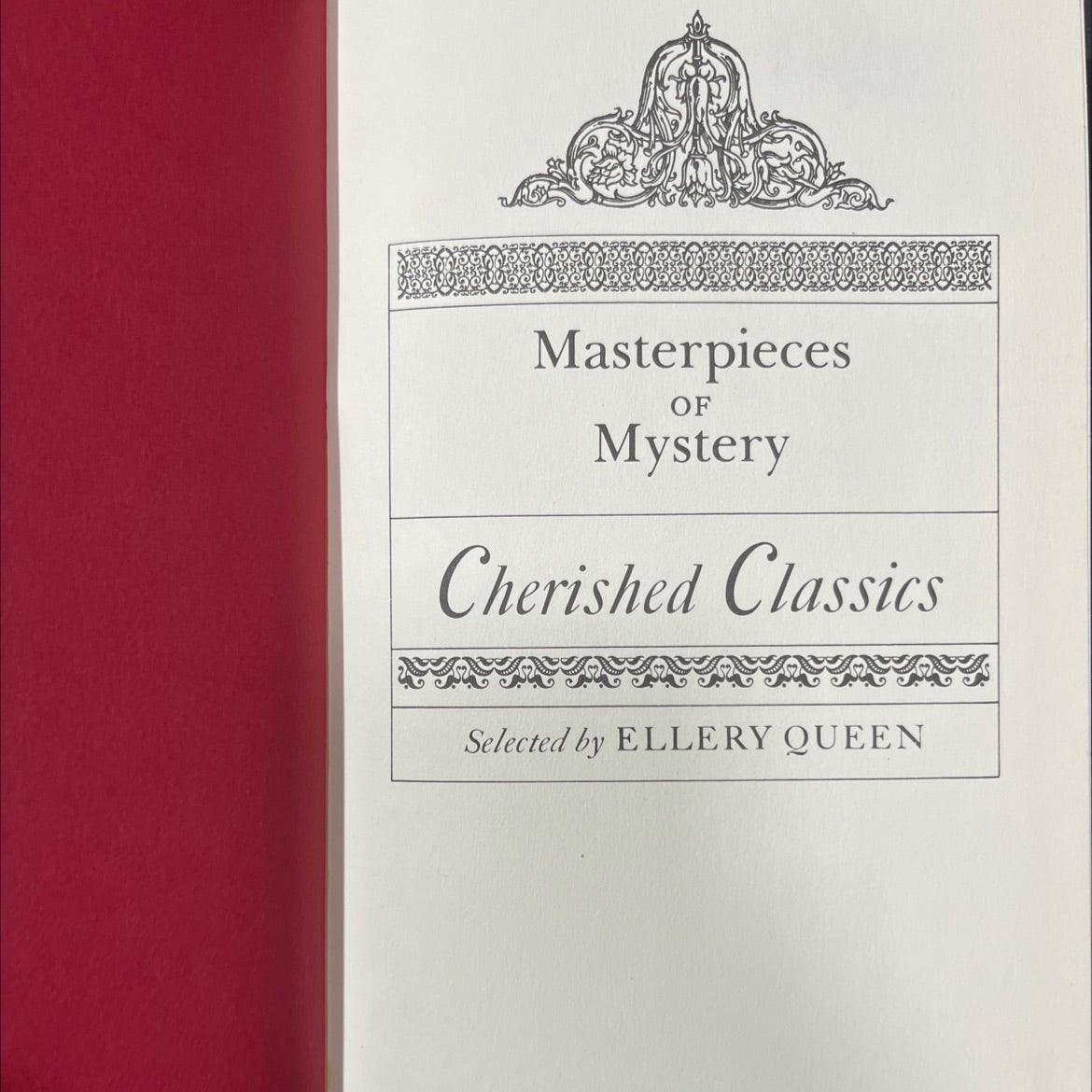 masterpieces of mystery cherished classics book, by ellery queen, 1978 Hardcover image 2