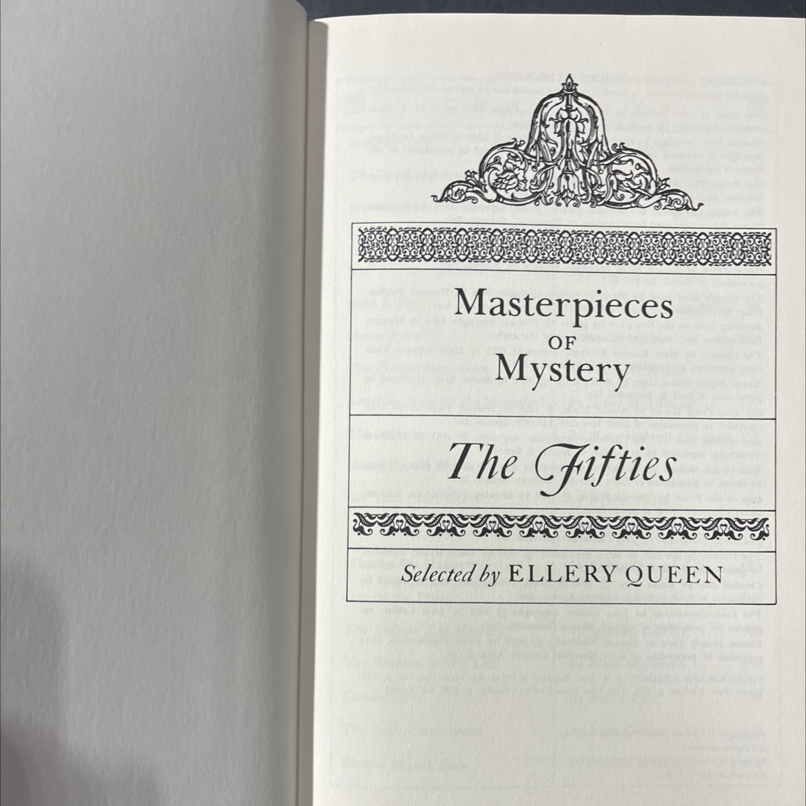 masterpieces of mystery the fifties book, by ellery queen, 1970 Hardcover image 2