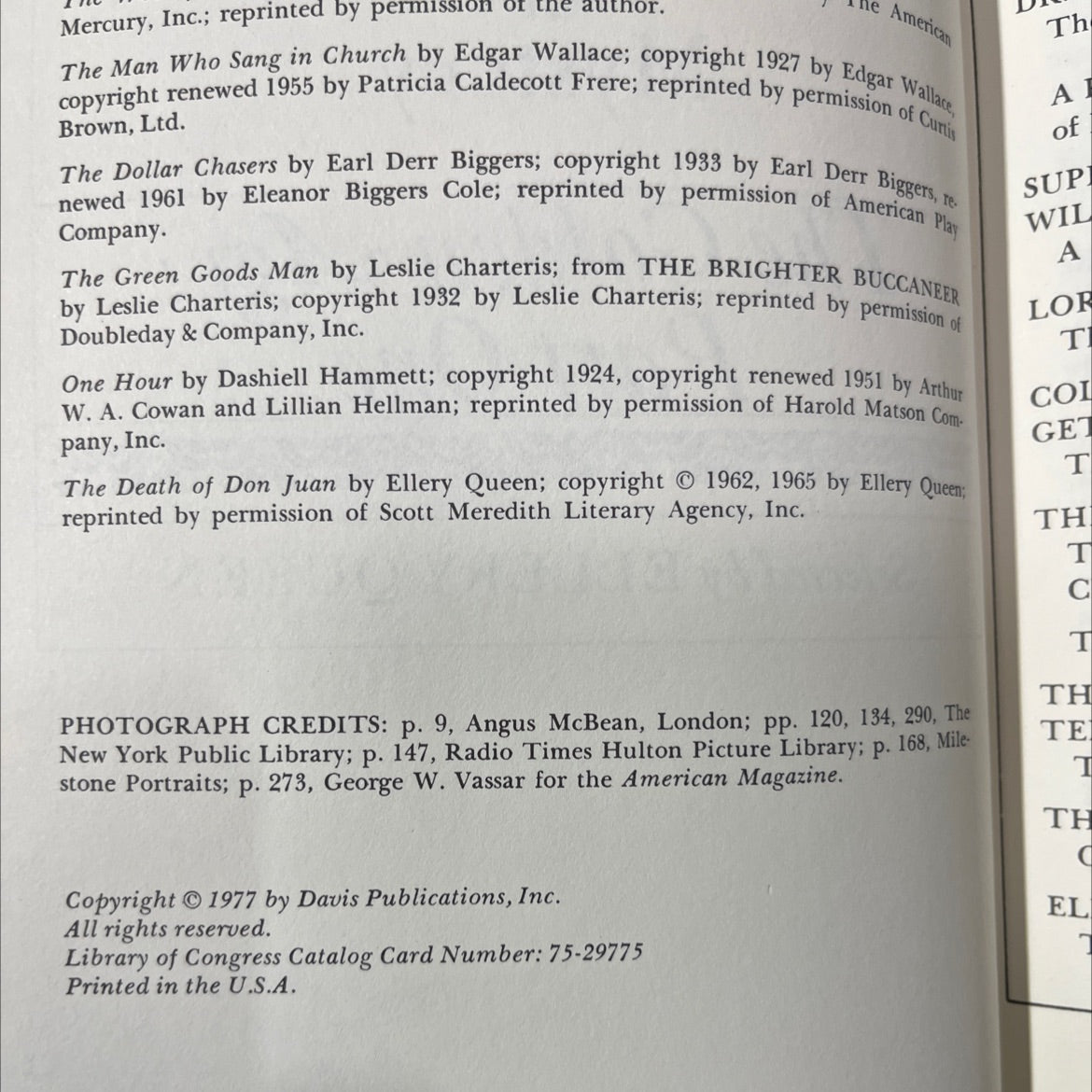 masterpieces of mystery the golden age part one book, by ellery queen, 1977 Hardcover image 3