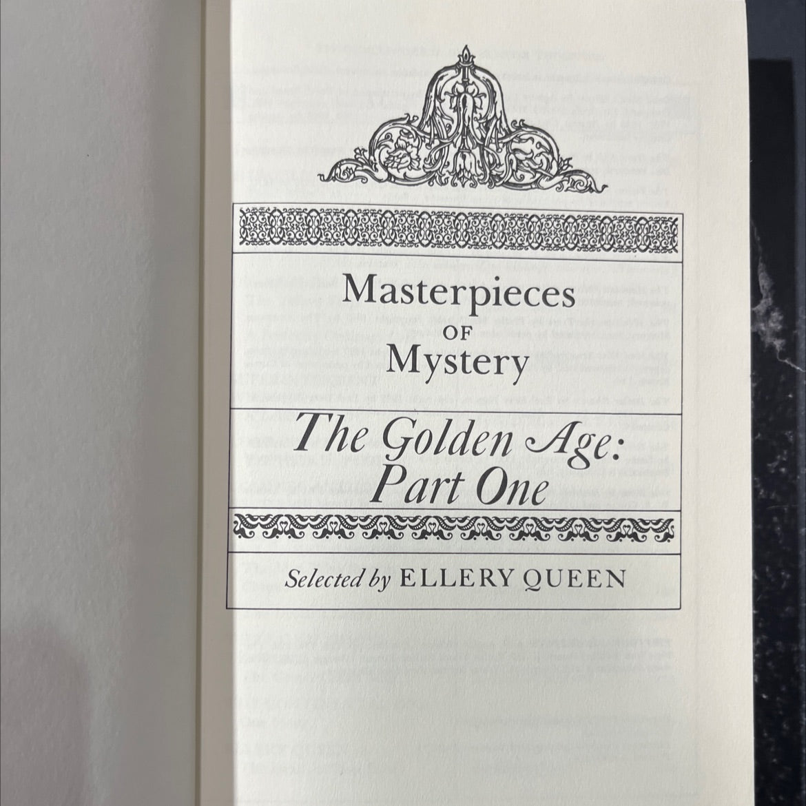 masterpieces of mystery the golden age part one book, by ellery queen, 1977 Hardcover image 2