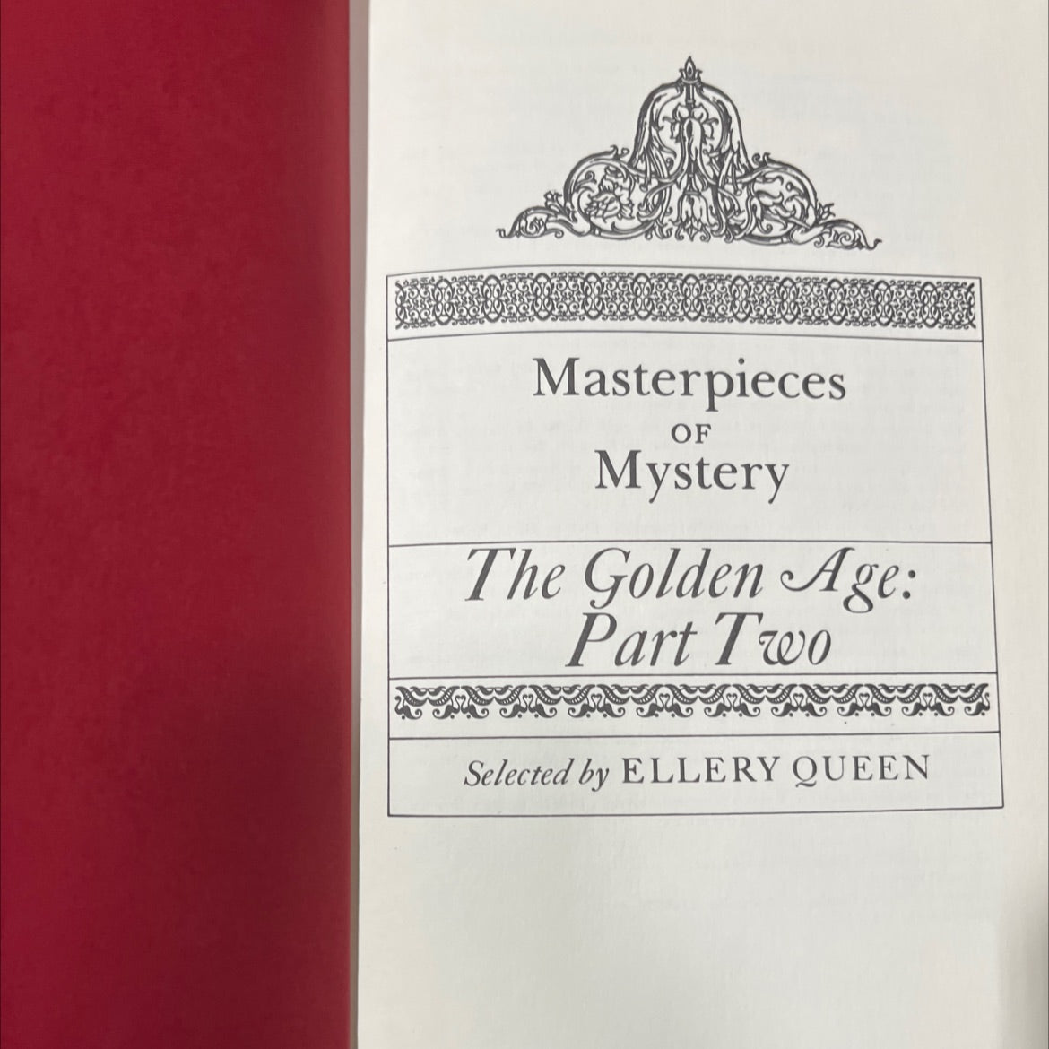 masterpieces of mystery the golden age part two book, by ellery queen, 1977 Hardcover image 2