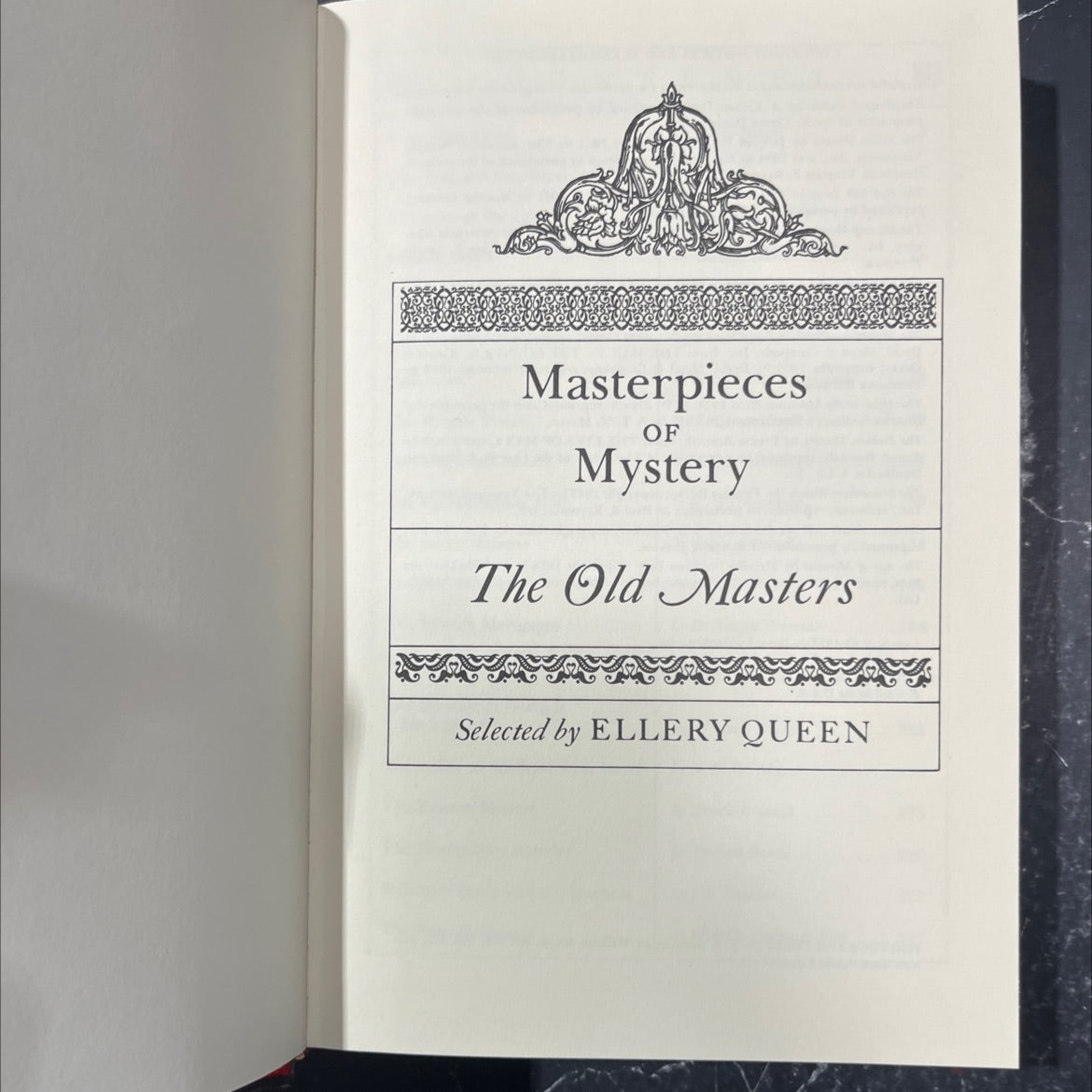 masterpieces of mystery the old masters book, by ellery queen, 1978 Hardcover image 2