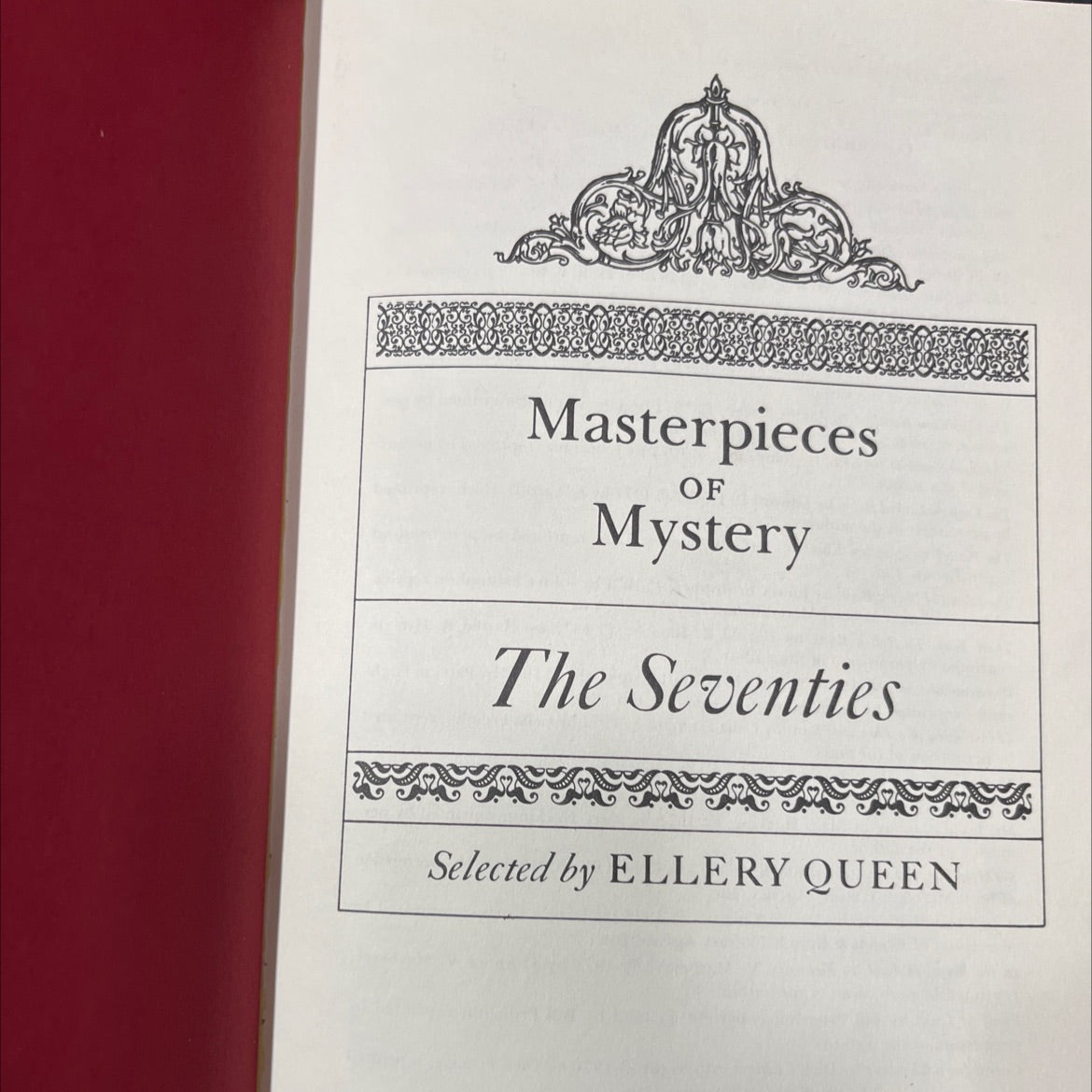 masterpieces of mystery the seventies book, by ellery queen, 1979 Hardcover image 2