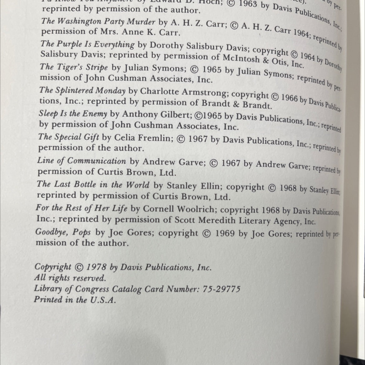 masterpieces of mystery the sixties book, by various, 1970 Hardcover image 3