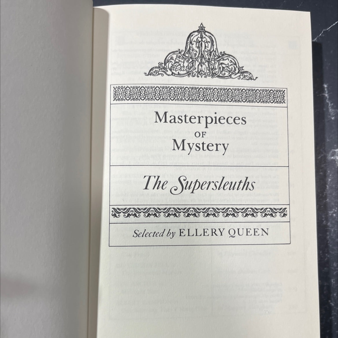 masterpieces of mystery the supersleuths book, by ellery queen, 1976 Hardcover image 2