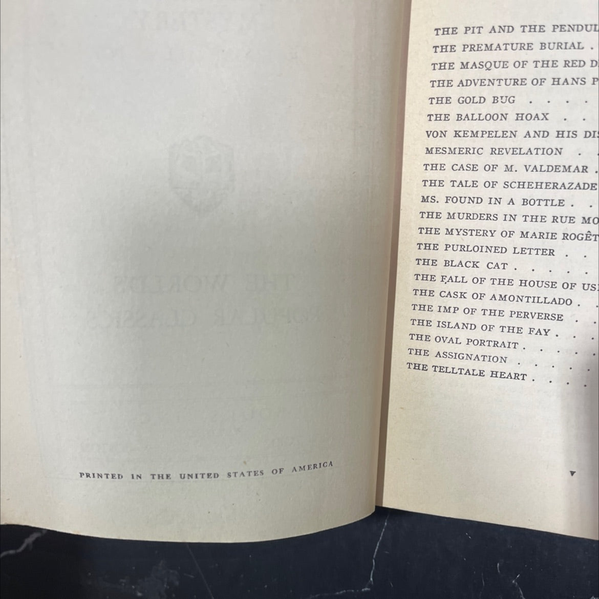 masterpieces of mystery book, by edgar allan poe, 1970 Hardcover image 3