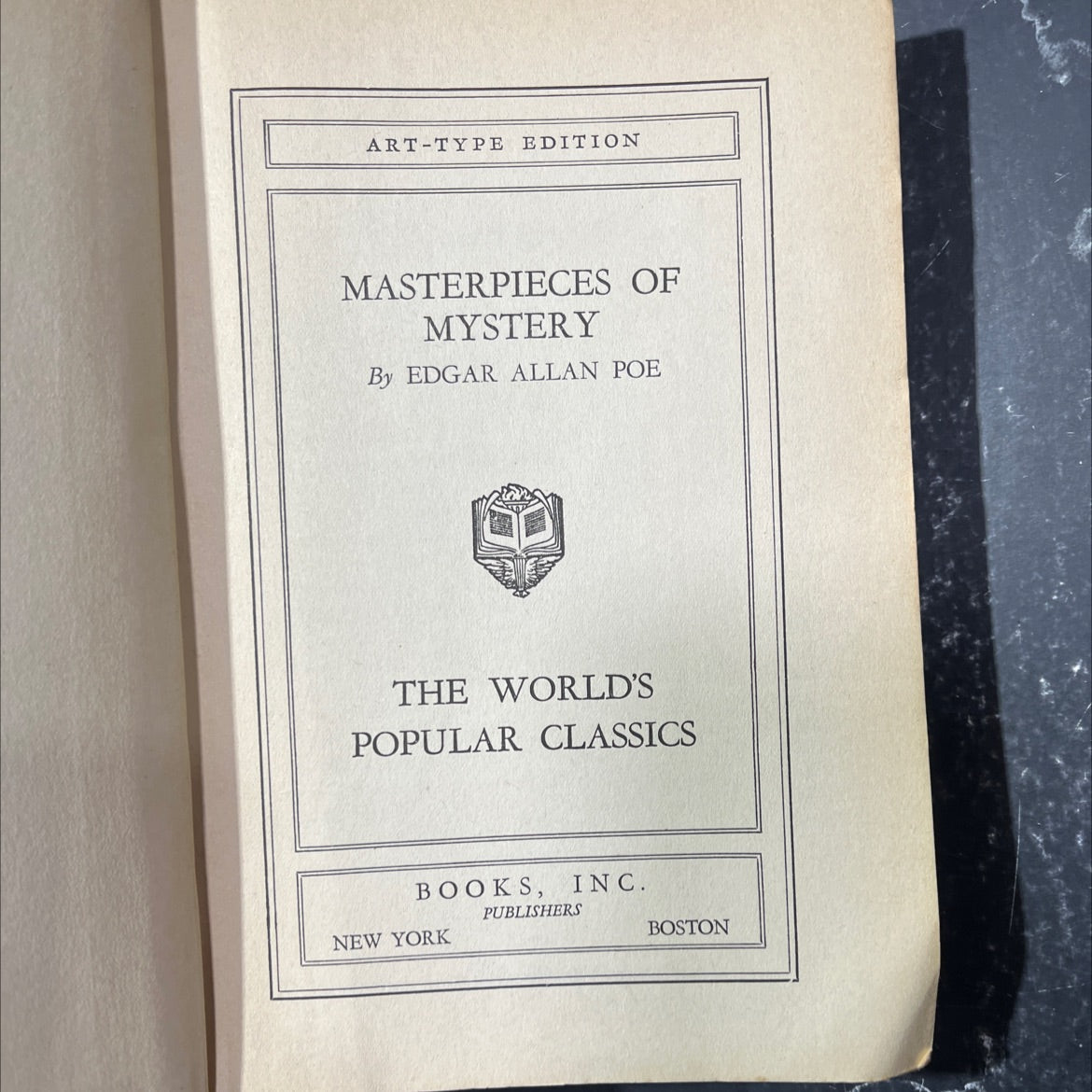 masterpieces of mystery book, by edgar allan poe, 1970 Hardcover image 2
