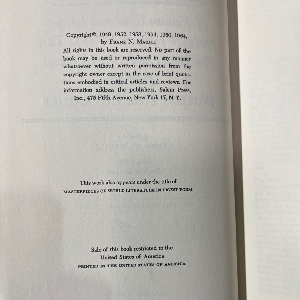 masterplots 15-volume combined edition book, by frank n. magill, 1964 Hardcover image 3