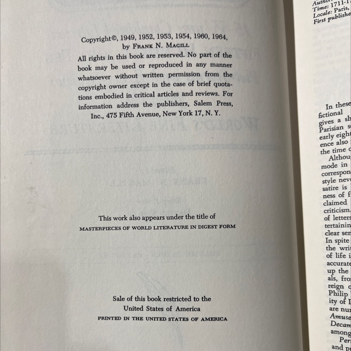 masterplots 15-volume combined edition book, by frank n. magill, 1964 Hardcover image 3