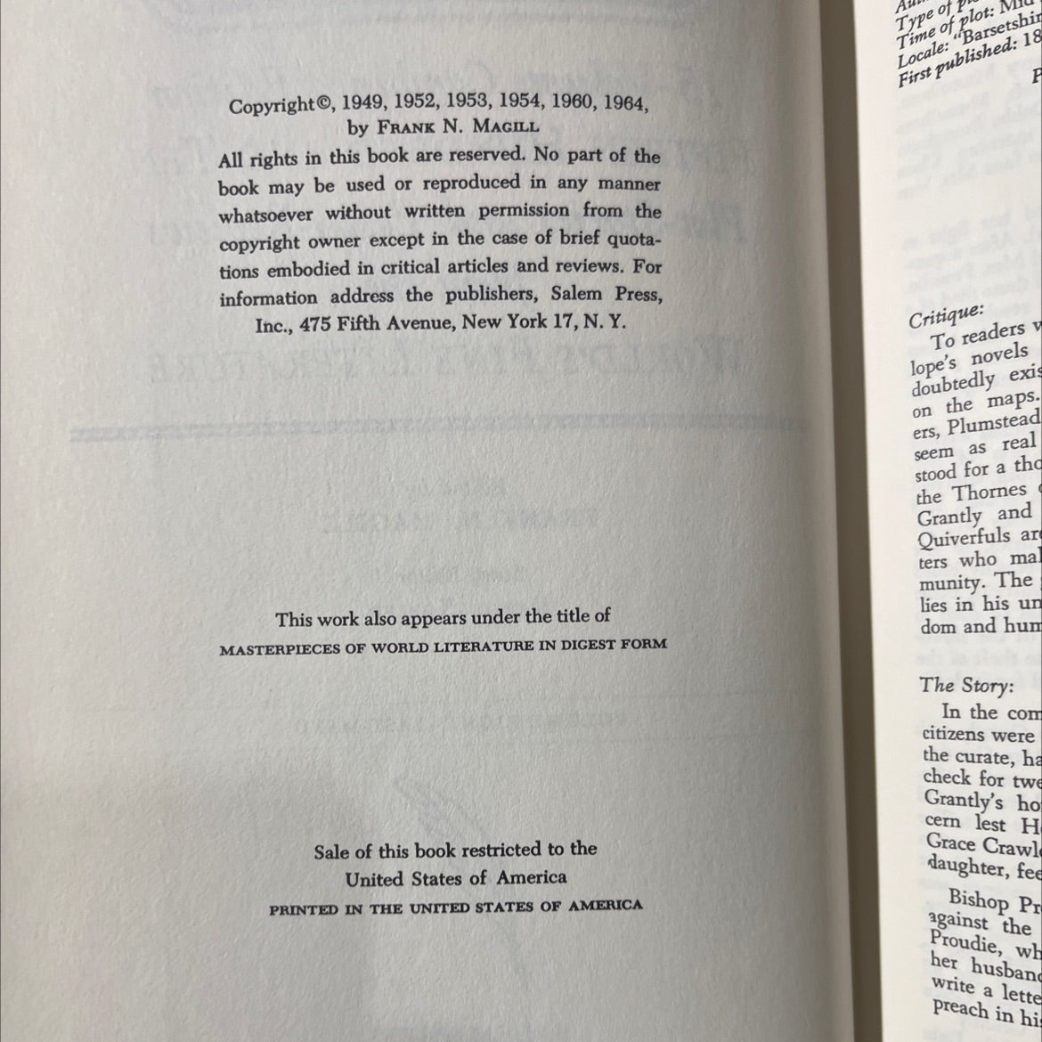 masterplots 15-volume combined edition book, by frank n. magill, 1964 Hardcover image 3