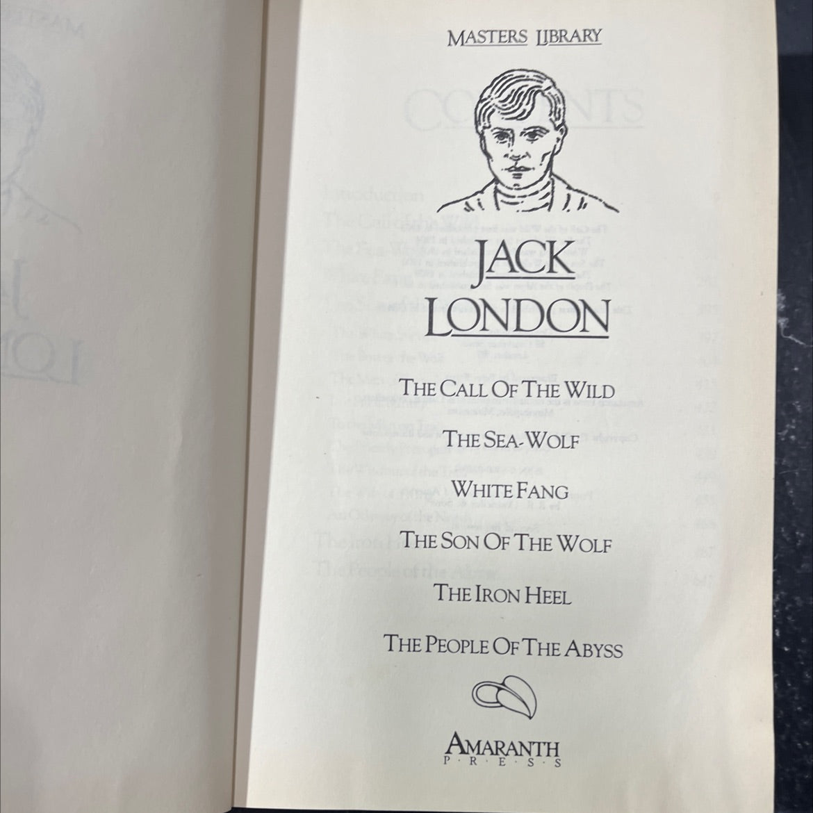 masters library jack london the call of the wild the sea-wolf white fang the son of the wolf the iron heel the people image 2