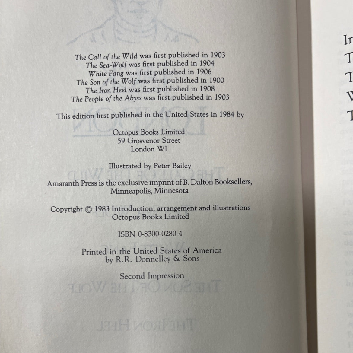 masters library jack london the call of the wild the sea-wolf white fang the son of the wolf the iron heel the people image 3