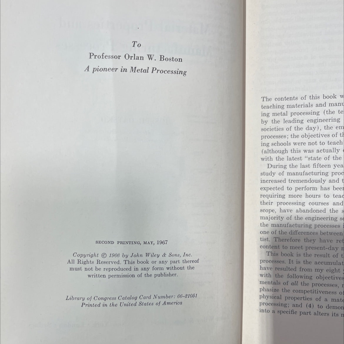 material properties and manufacturing processes book, by joseph datsko, 1967 Hardcover image 3