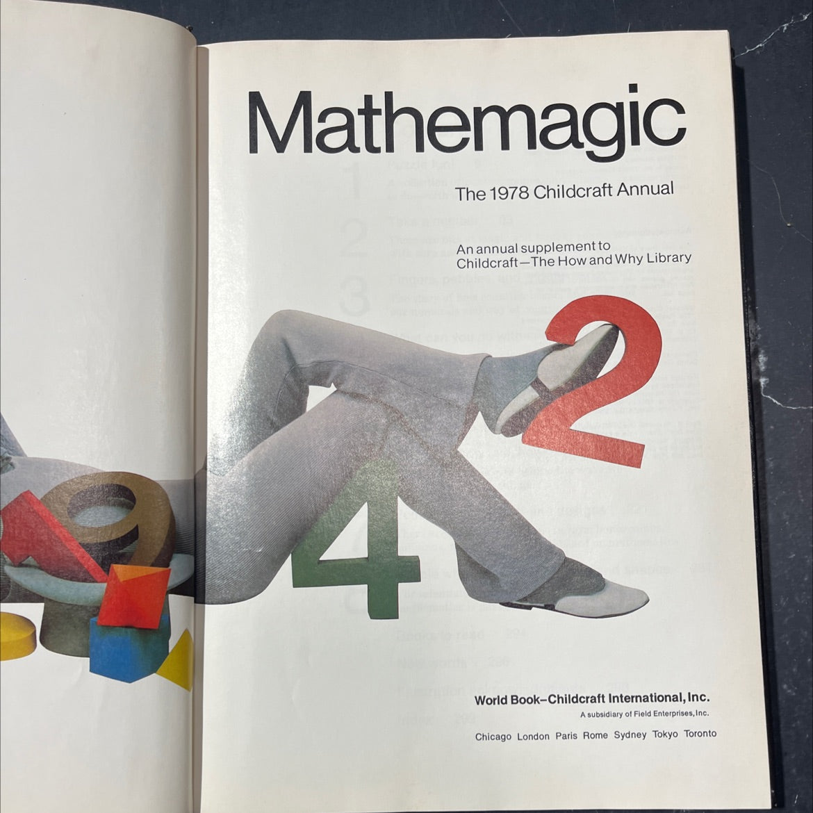 mathemagic book, by unknown, 1978 Hardcover image 2