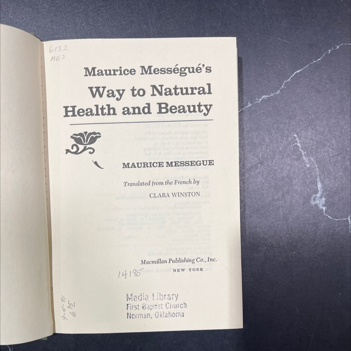 maurice mességué's way to natural health and beauty book, by maurice mességué, 1974 Hardcover image 2