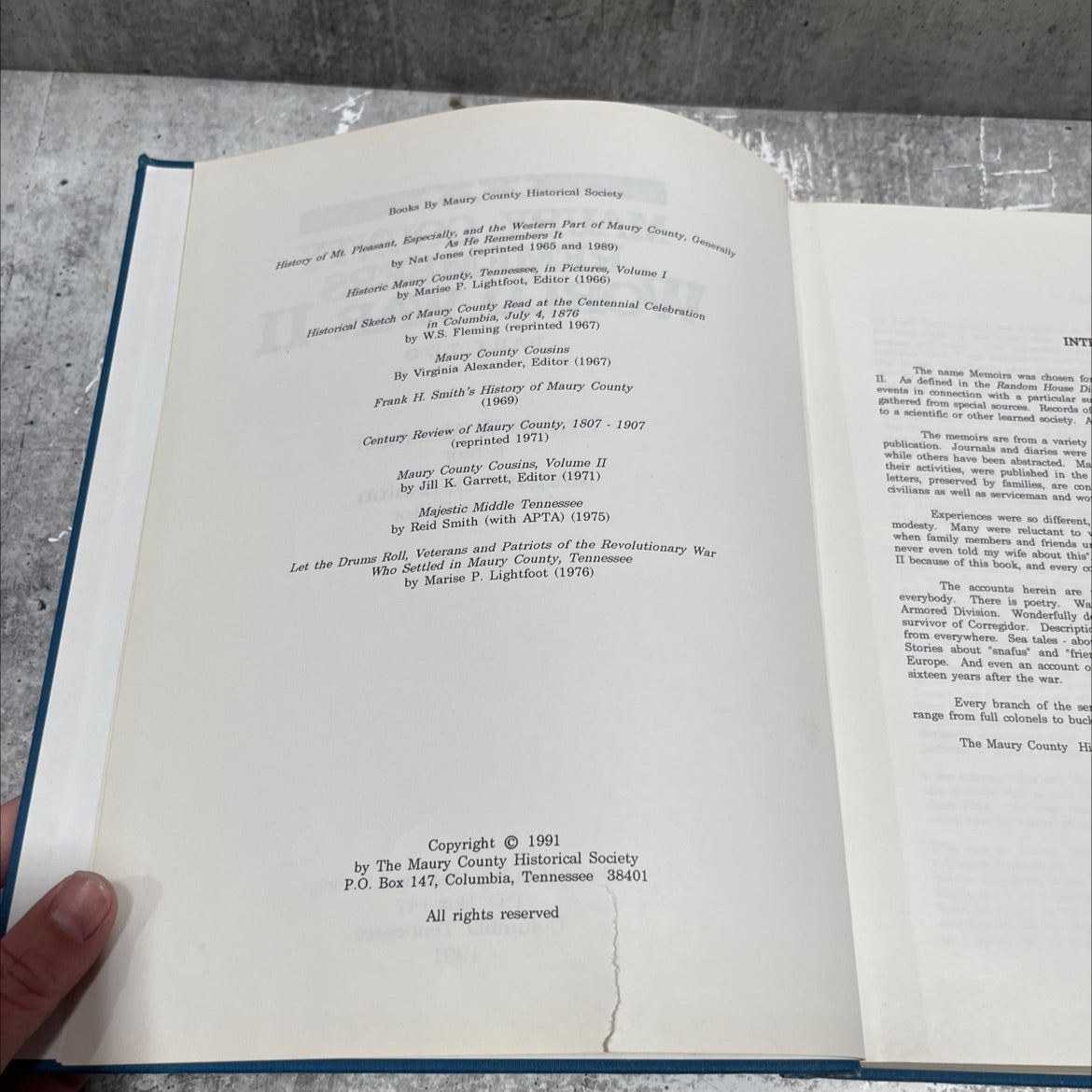 maury county remembers world war ii part two book, by virginia w. alexander, 1991 Hardcover image 3