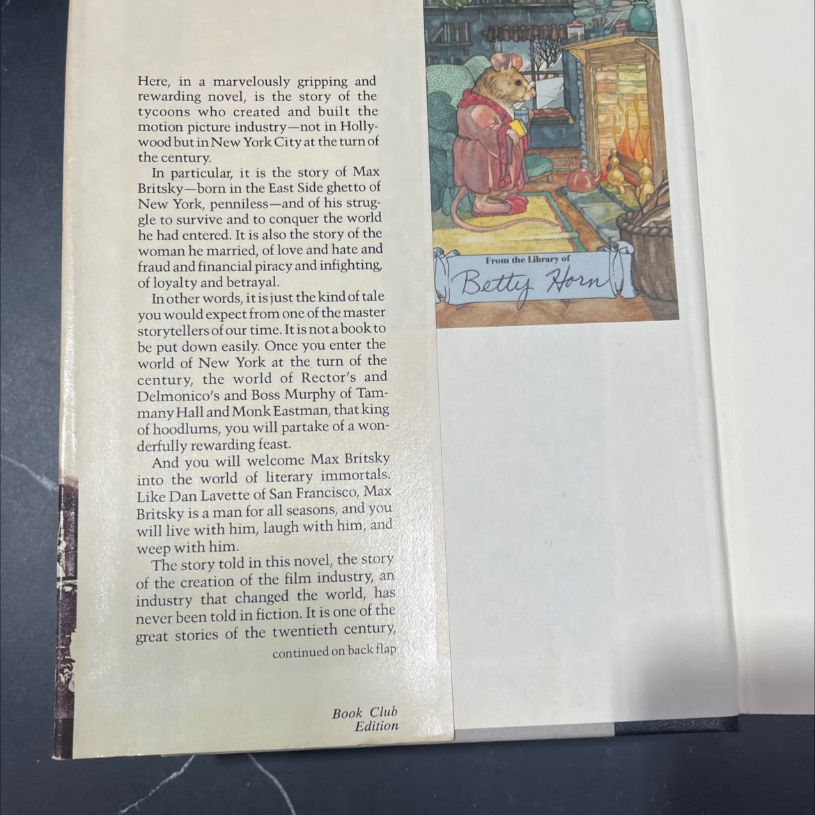 max book, by howard fast, 1982 Hardcover image 4