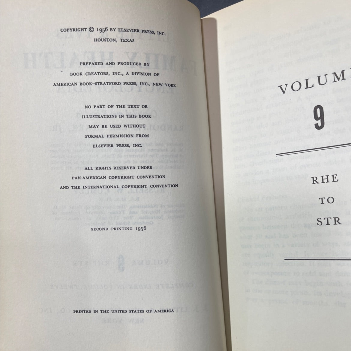 may little & ives family health encyclopedia book, by randolph lee clark, jr., russell w. cumley, 1956 Hardcover image 3