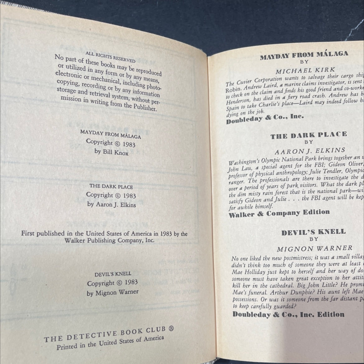 mayday from málaga book, by michael kirk, 1983 Hardcover image 3