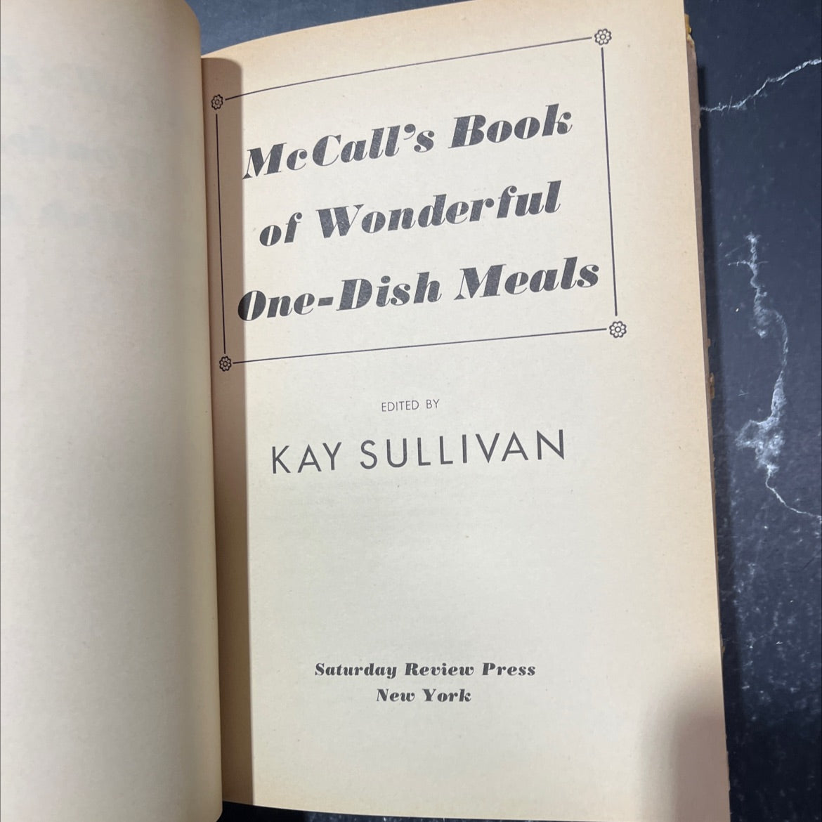 mccall's book of wonderful one-dish meals book, by kay sullivan, 1972 Hardcover image 2
