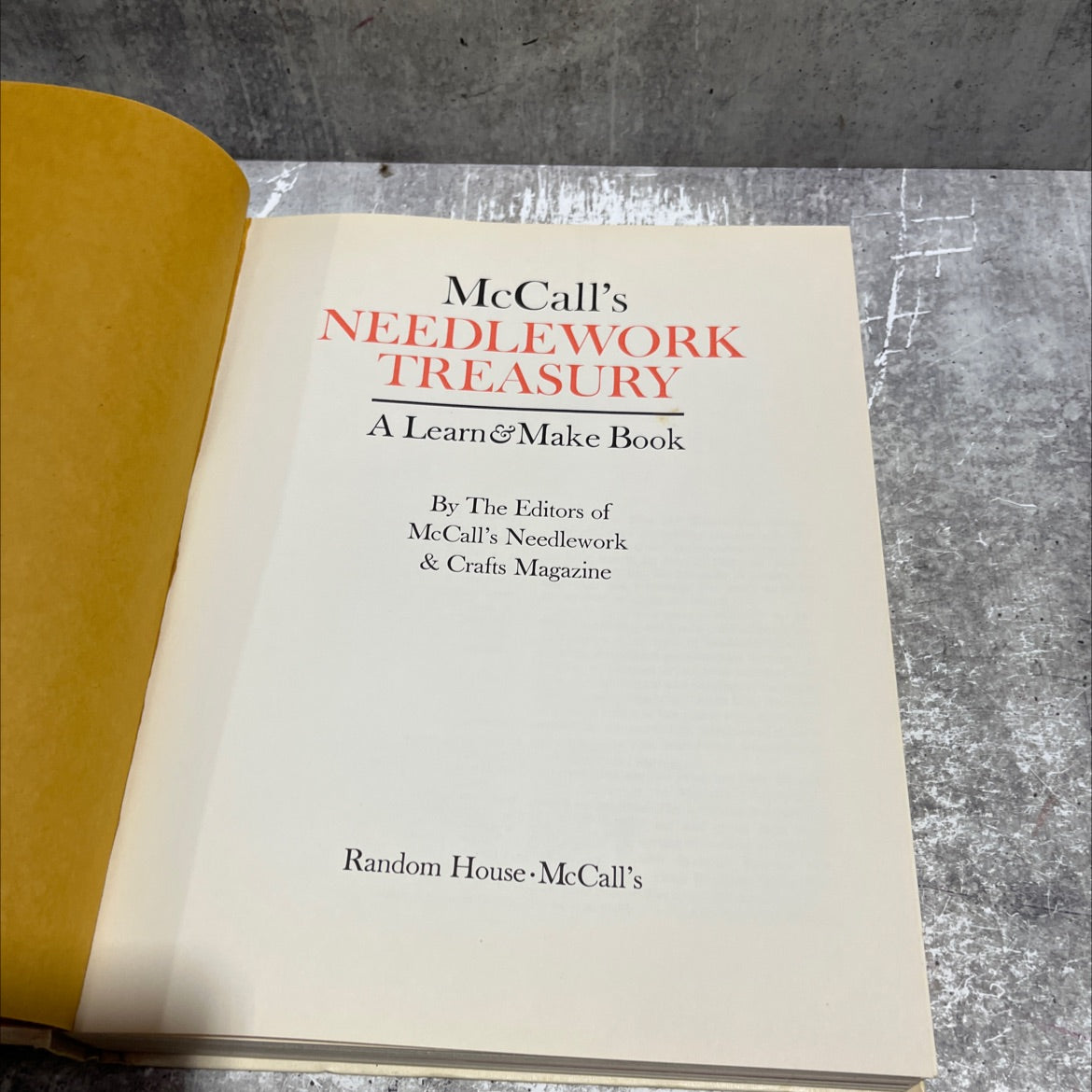 mccall's needlework treasury a learn&make book book, by editors of mccall's needlework & crafts magazine, 1964 Hardcover image 2