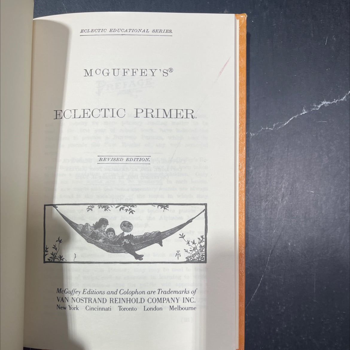 mcguffey's fage eclectic primer revised edition book, by unknown, 1909 Hardcover image 2