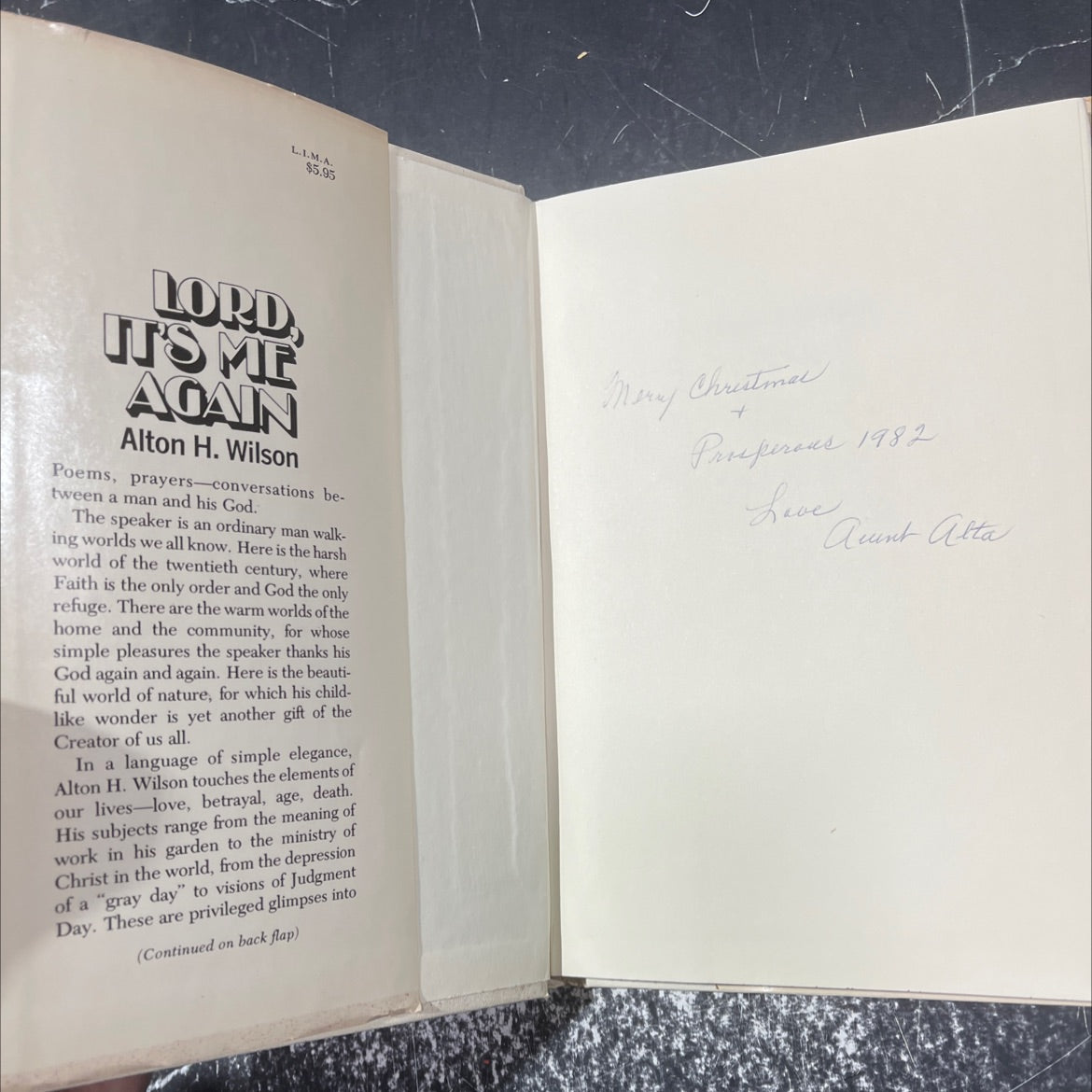 me, lord it's me again book, by Alton H. Wilson, 1975 Hardcover image 4