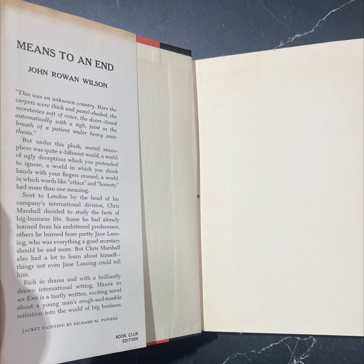 means to an end book, by John Rowan Wilson, 1959 Hardcover image 4