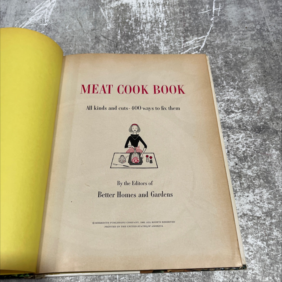 meat cook book all kinds and cuts-400 ways to fix them book, by editors of better homes and gardens, 1960 Hardcover image 2
