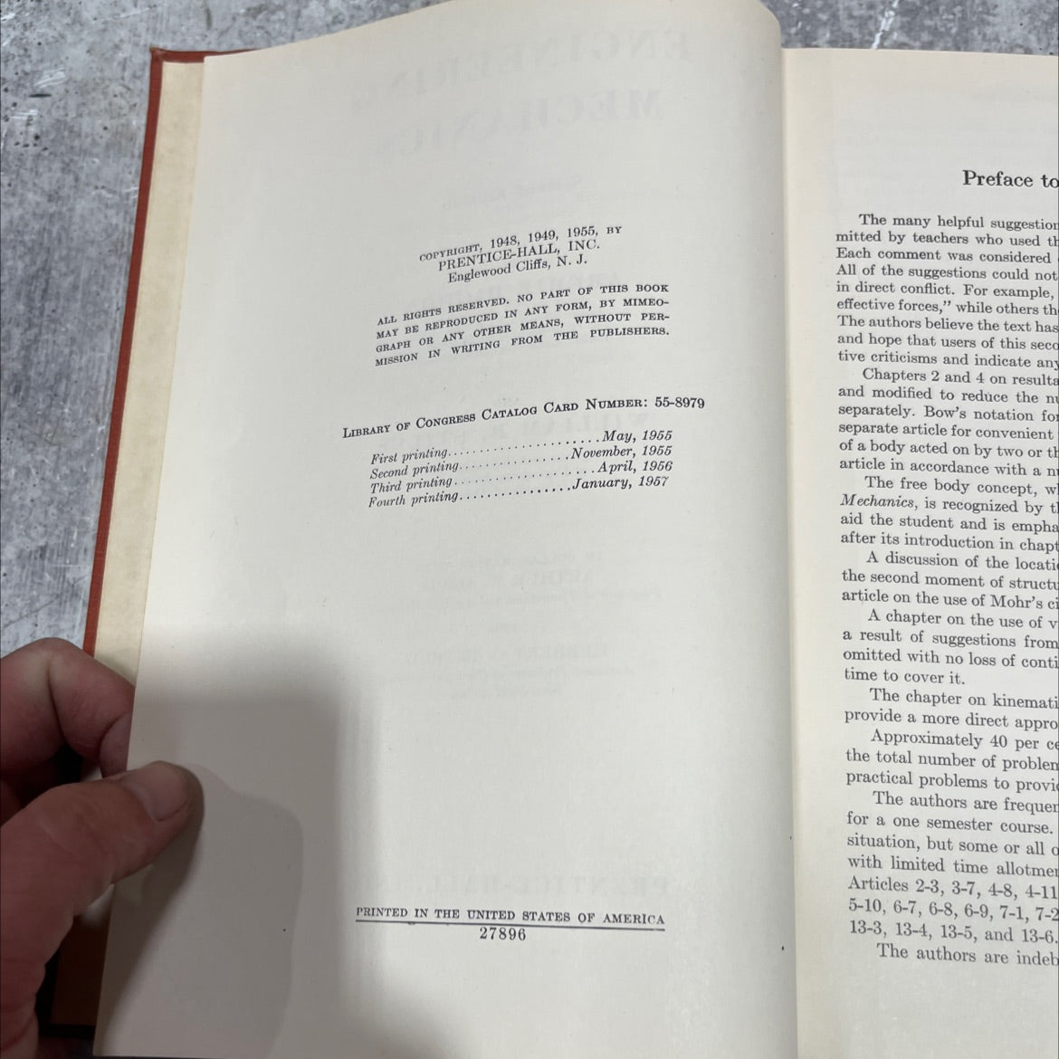 mechanics, second edition book, by archie hidon, william b. stiles, 1955 Hardcover image 3