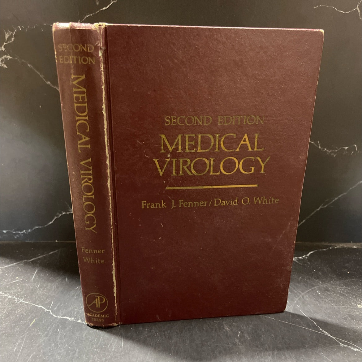medical virology book, by frank fenner, david o. white, 1976 Hardcover image 1