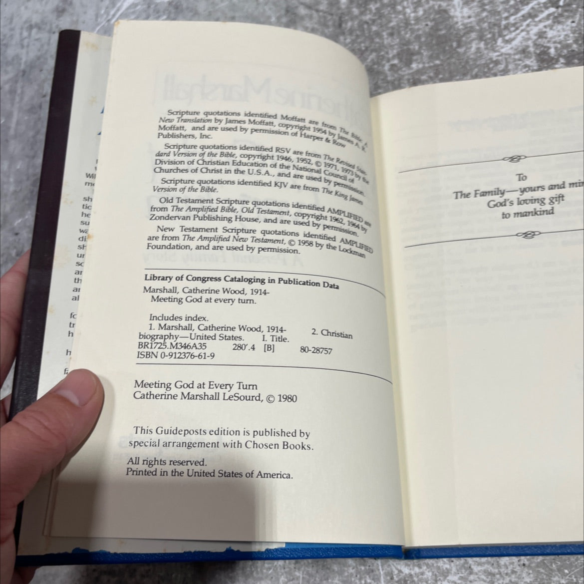 meeting god at every turn book, by catherine marshall, 1980 Hardcover image 3