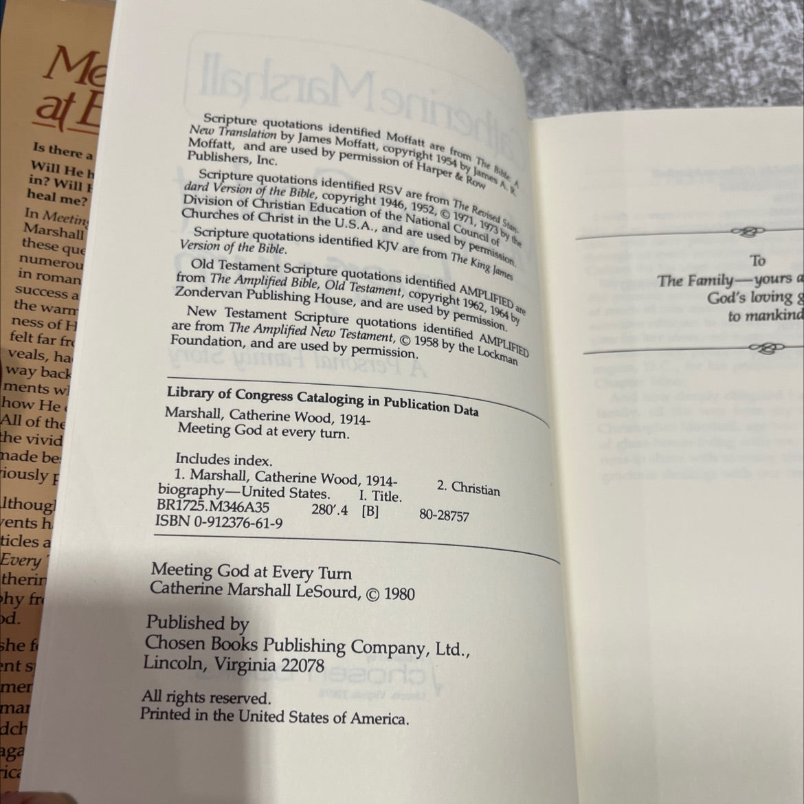 meeting god at every turn book, by catherine marshall, 1980 Hardcover image 3
