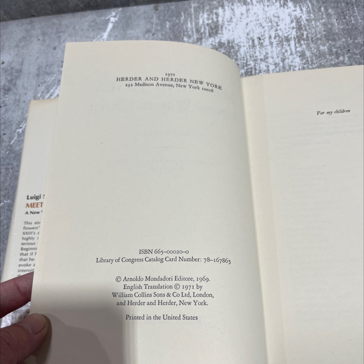 meeting jesus a new way to christ book, by luigi santucci, 1971 Hardcover image 3