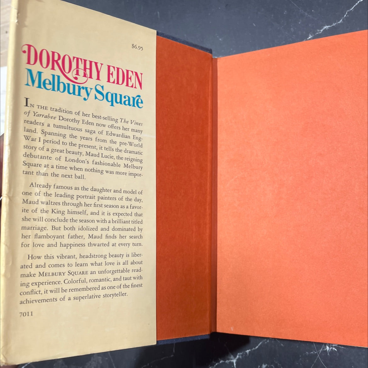 melbury square book, by dorothy eden, 1970 Hardcover image 4