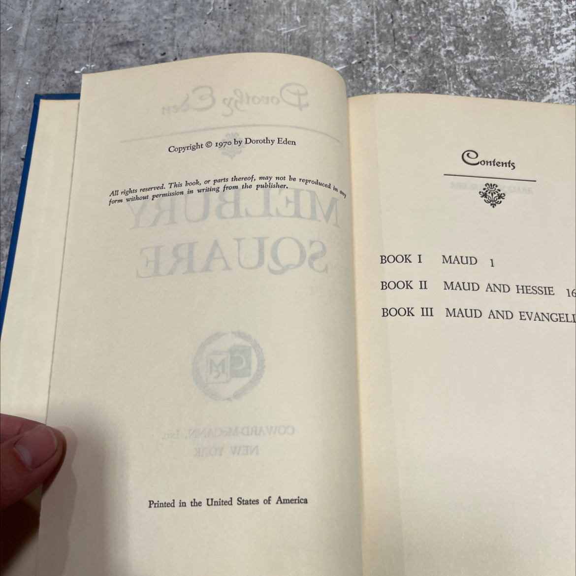 melbury book, by dorothy eden, 1970 Hardcover image 3