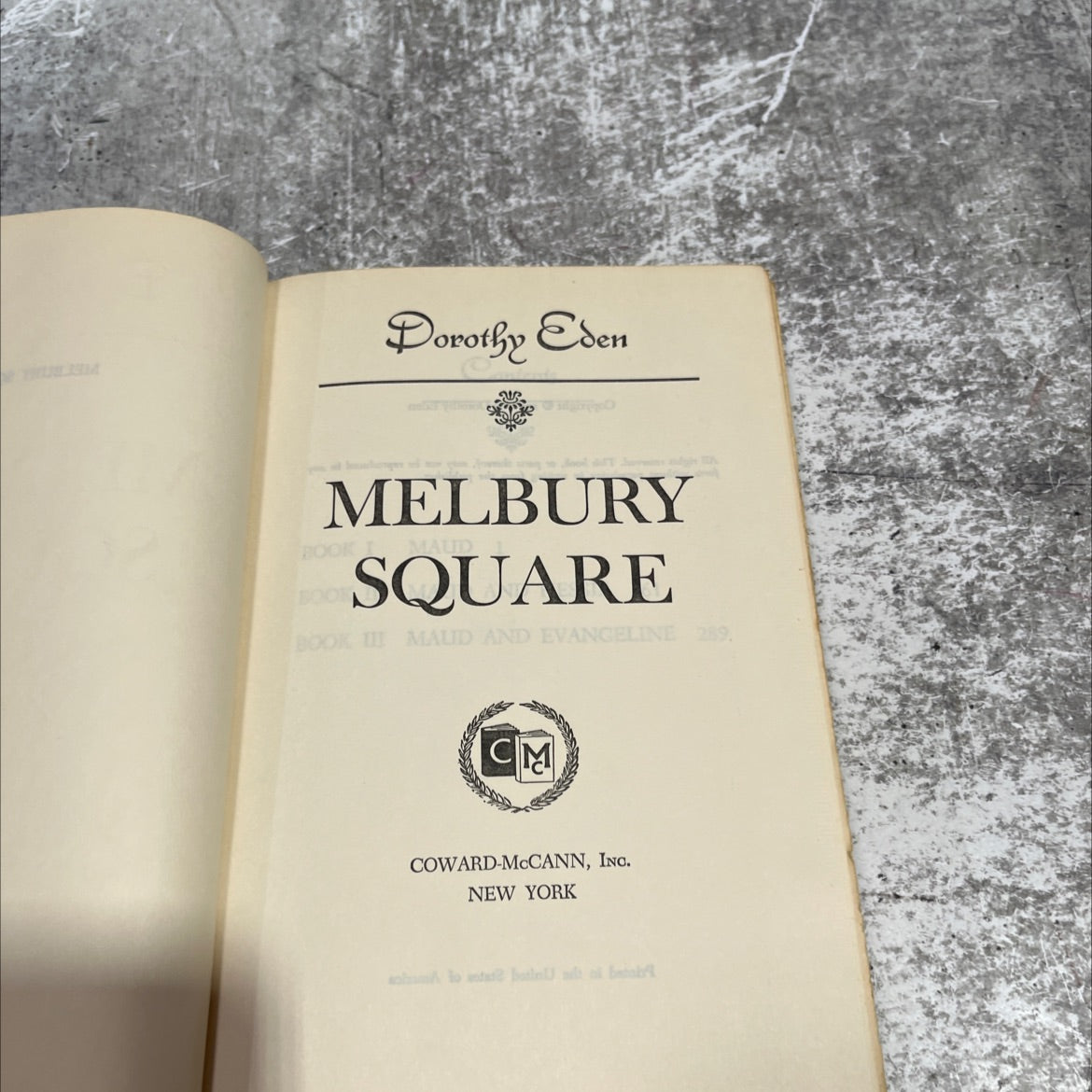 melbury book, by dorothy eden, 1970 Hardcover image 2