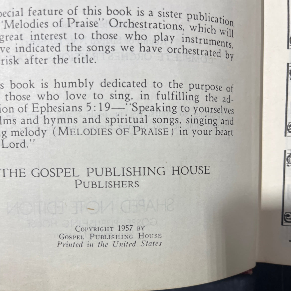 melodies of praise book, by edwin p. anderson, 1957 Hardcover image 3
