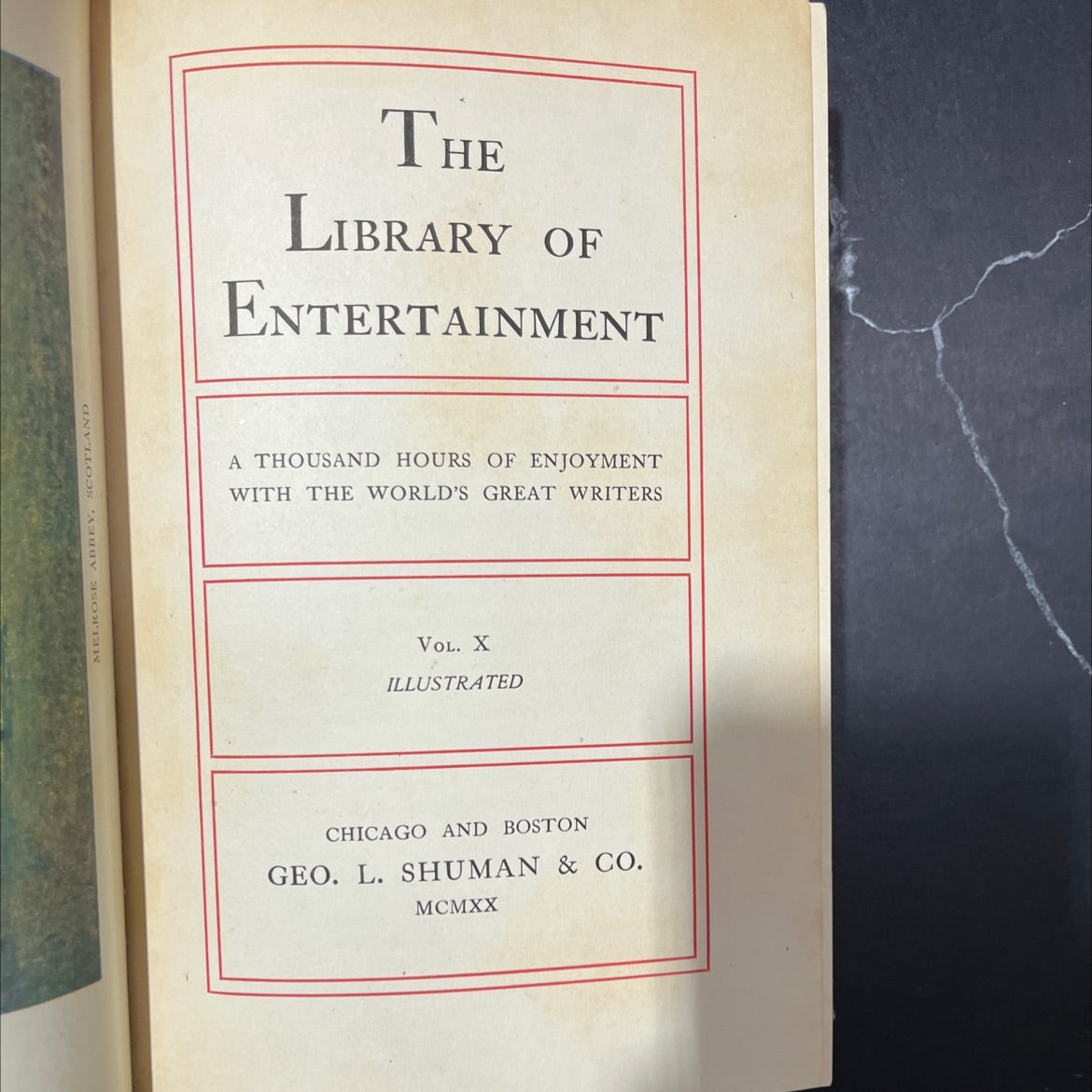 melrose abbey, scotland the library of entertainment a thousand hours of enjoyment with the world's great writers vol. image 2
