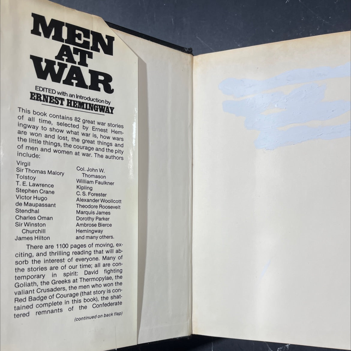 men at war the best war stories of all time book, by ernest hemingway, 1979 Hardcover image 4