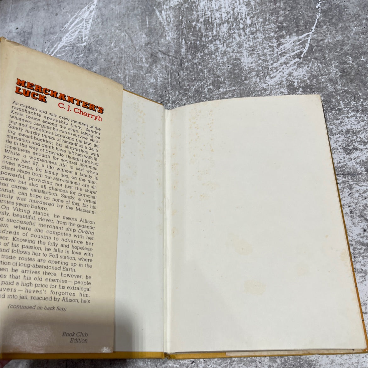 merchant's luck book, by C. J. Cherryh, 1982 Hardcover image 4