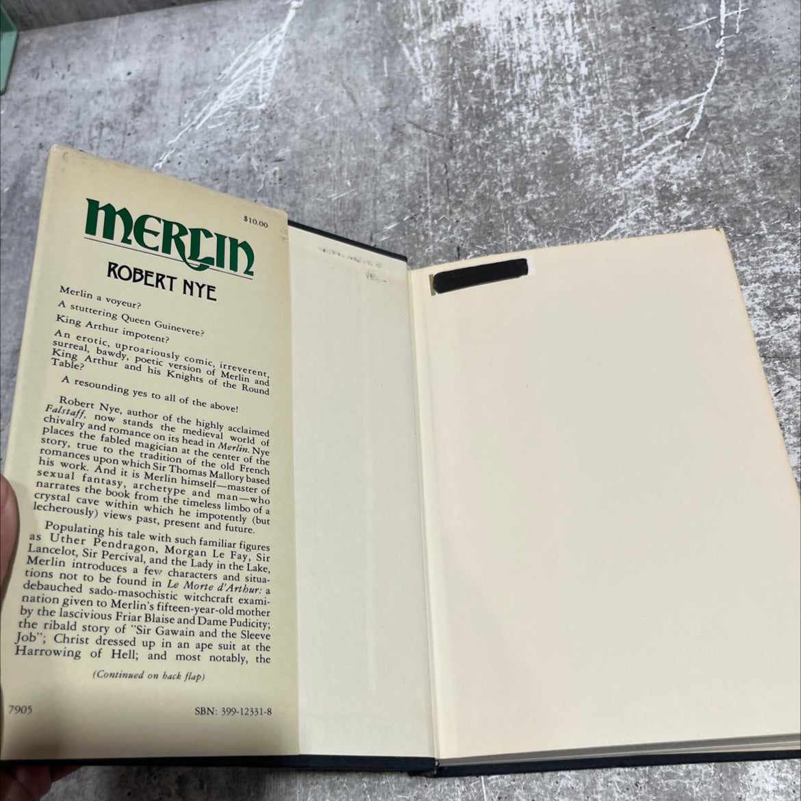 merlin book, by robert nye, 1979 Hardcover image 4