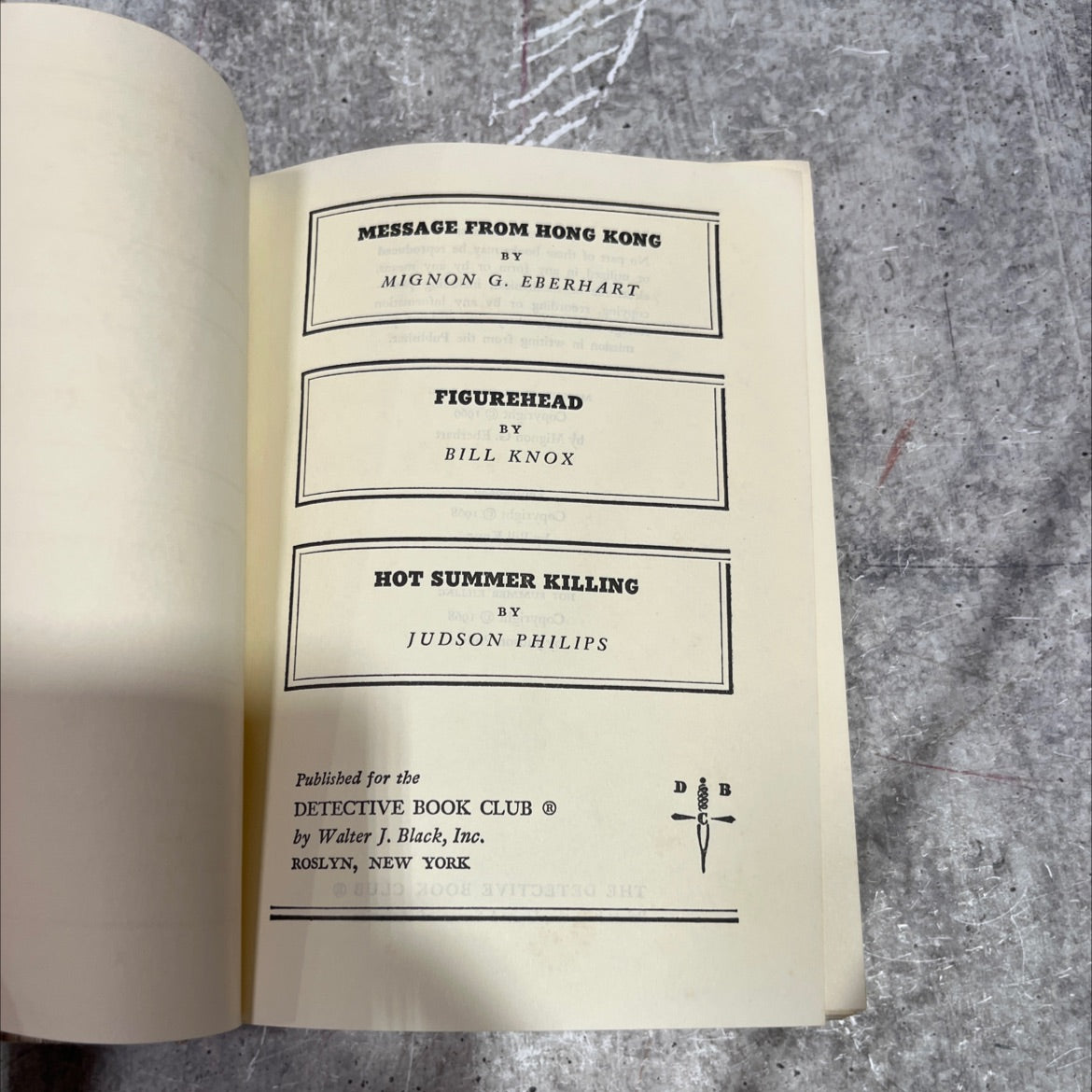 message from hong kong book, by mignon g. eberhart, 1969 Hardcover image 2