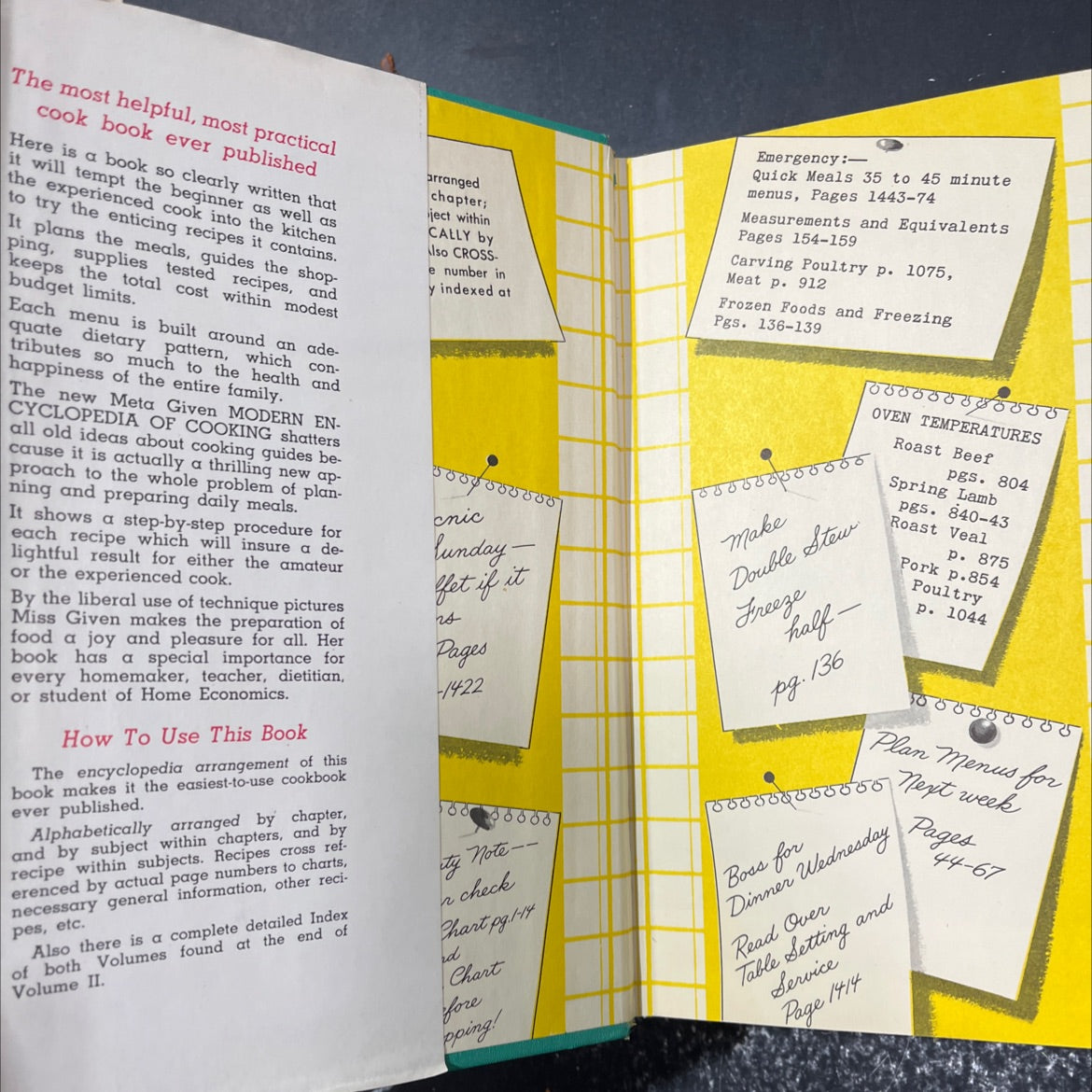 meta given's modern encyclopedia of cooking book, by Meta Given, 1959 Hardcover image 4