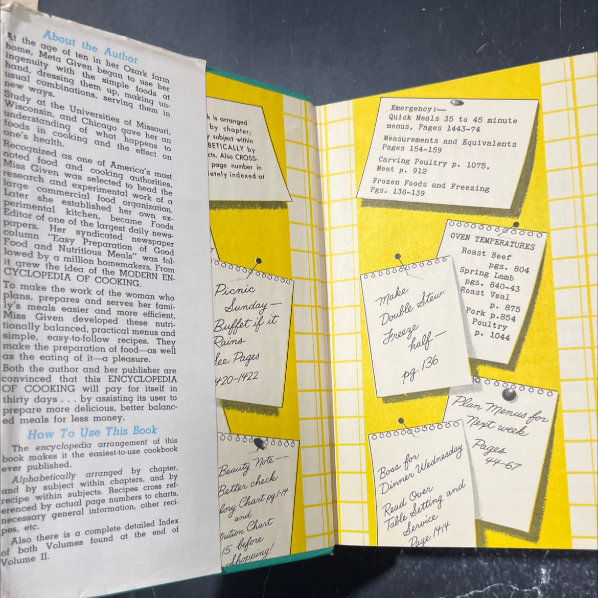 meta given's modern encyclopedia of cooking book, by Meta Given, 1959 Hardcover image 4