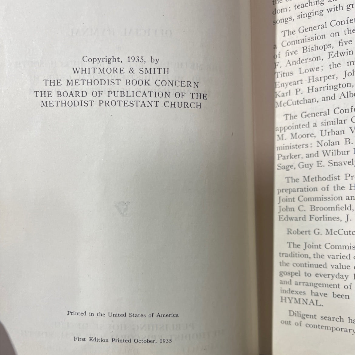 methodist hymnal book, by unknown, 1935 Hardcover image 3
