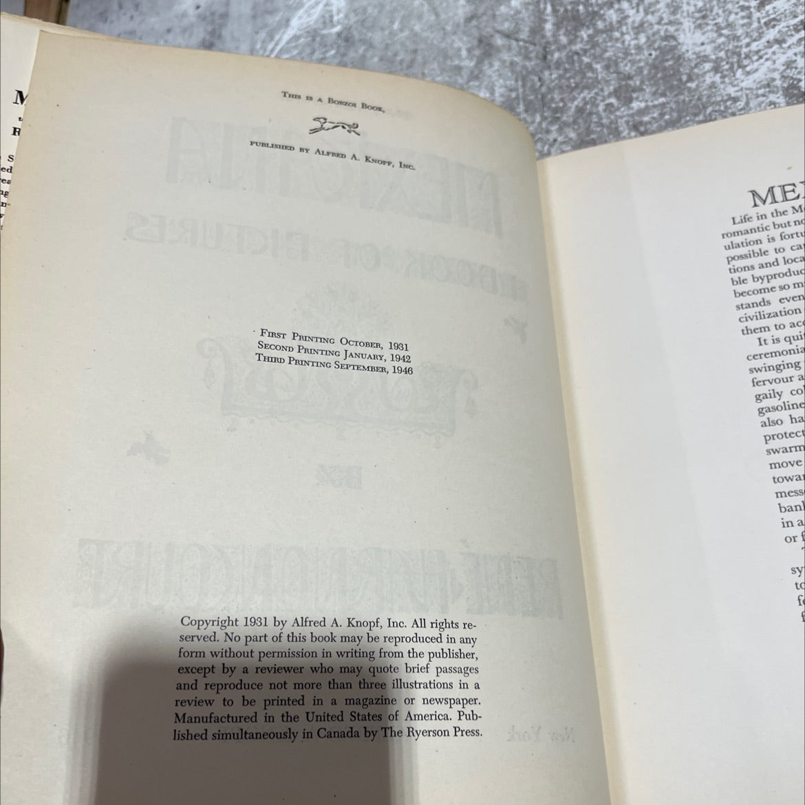 mexciana a book of pictures book, by rené harnoncourt, 1946 Hardcover image 3