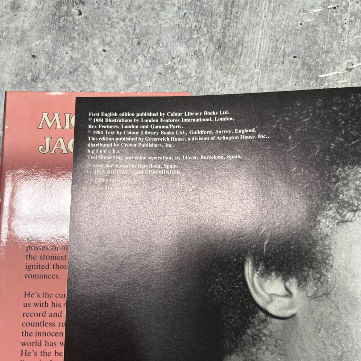 michael jackson book, by stewart regan, 1984 Hardcover image 3