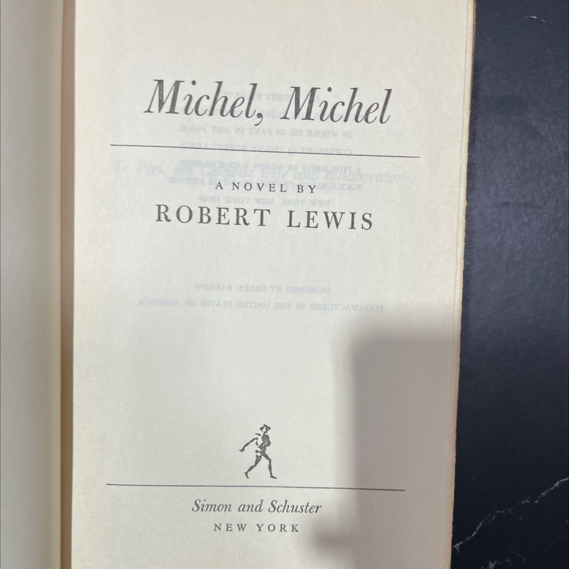 michel book, by robert lewis, 1967 Hardcover image 2