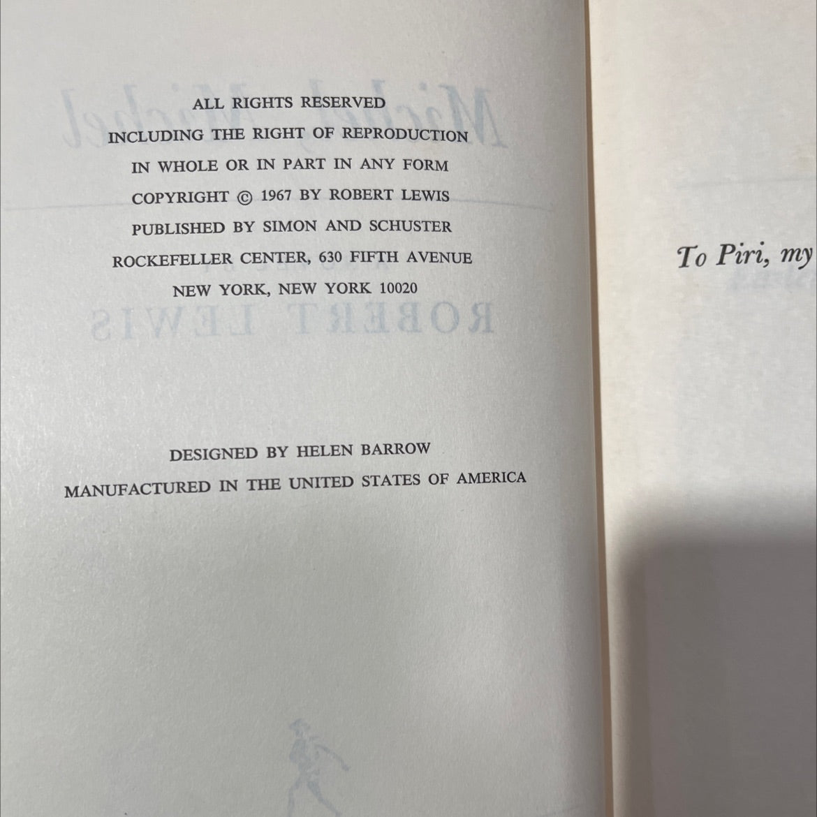 michel book, by robert lewis, 1967 Hardcover image 3